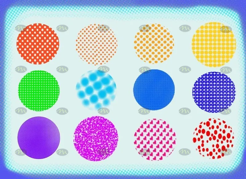12个点阵图案｜Procreate笔刷详情图 6