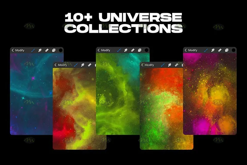 11个星空星云｜Procreate笔刷详情图 7