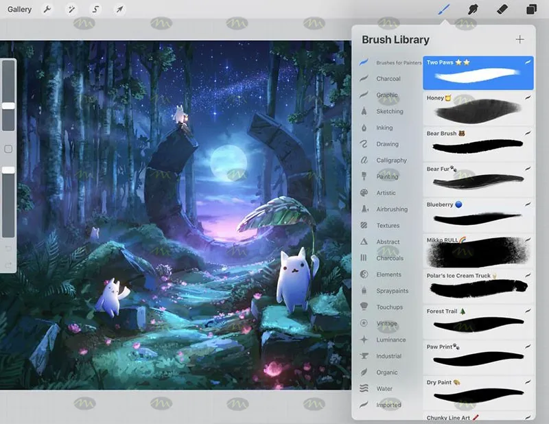 11个画家画笔｜Procreate笔刷详情图 10