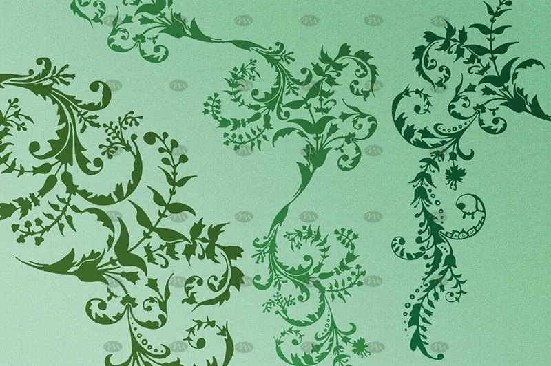 100个欧式复古花纹｜Procreate笔刷详情图 13