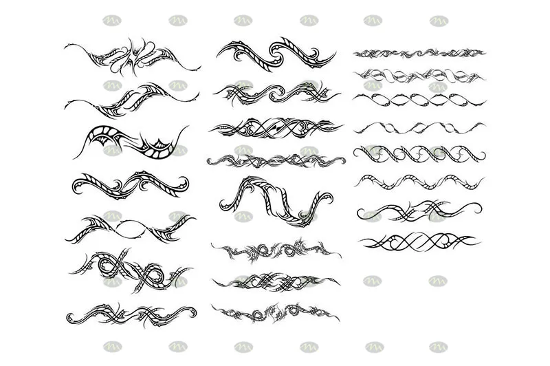 350个纹身刺青图案套装｜Procreate笔刷详情图 16