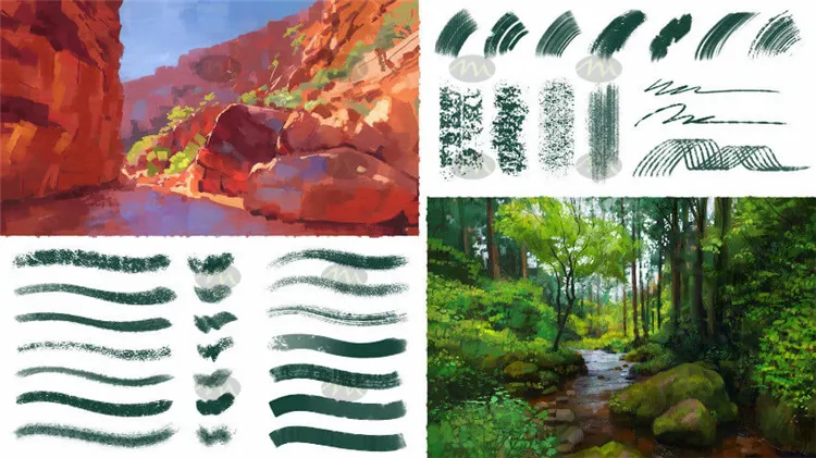 64个仙人掌植物叶子海洋蕨类藻类｜Procreate笔刷详情图 8