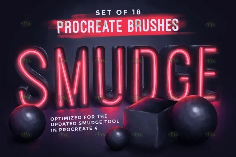 18个涂抹｜Procreate笔刷详情图 16