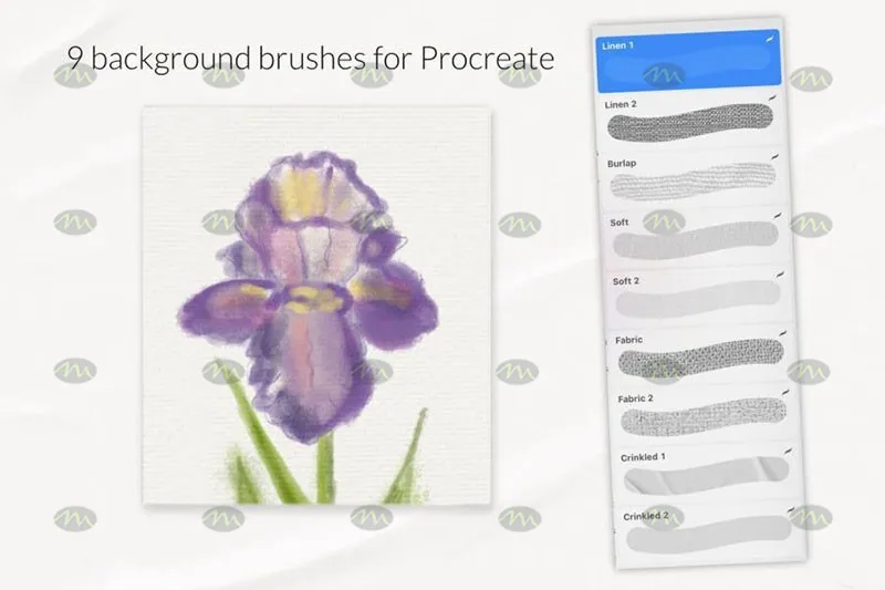 9个画布纹理｜Procreate笔刷详情图 6