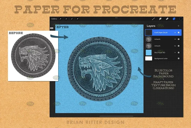 20个纸质画笔｜Procreate笔刷详情图 8