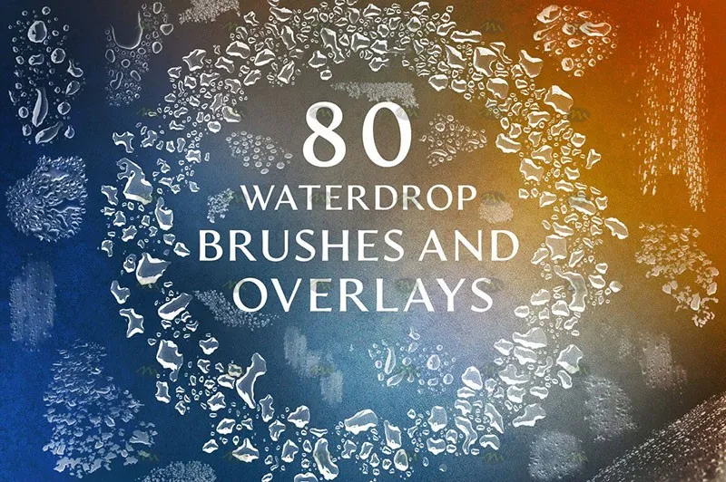 80个玻璃水滴效果｜Procreate笔刷详情图 14