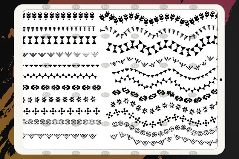 40个波西米亚图案｜Procreate笔刷详情图 7