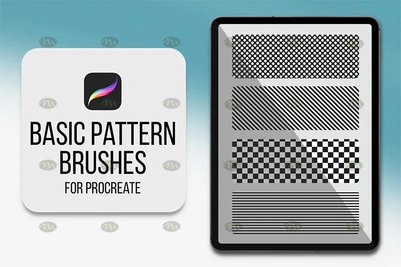 4个基础图案｜Procreate笔刷详情图 8