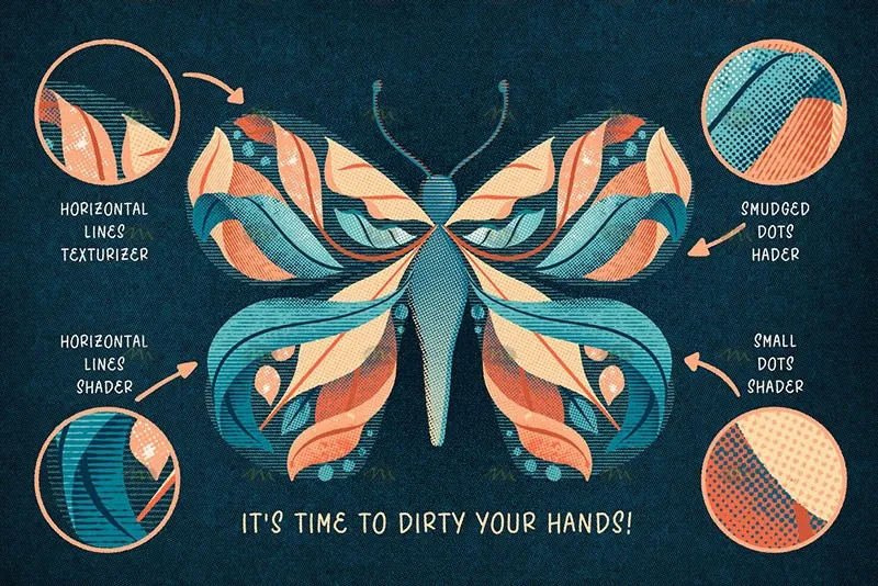 42个半色调纹理｜Procreate笔刷详情图 6