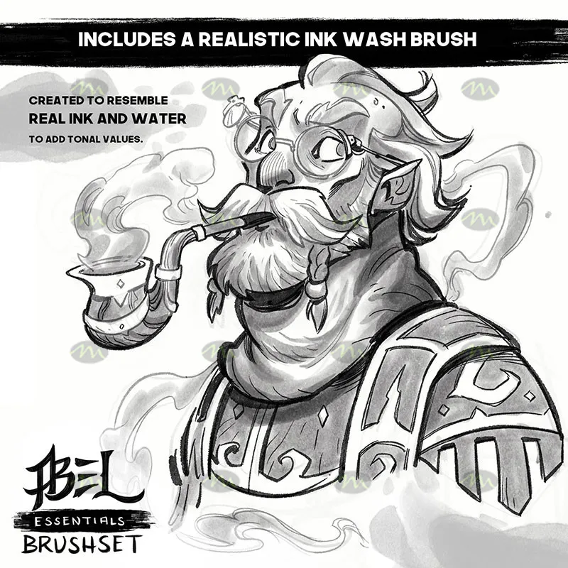 31个游戏漫画角色速写｜Procreate笔刷详情图 6