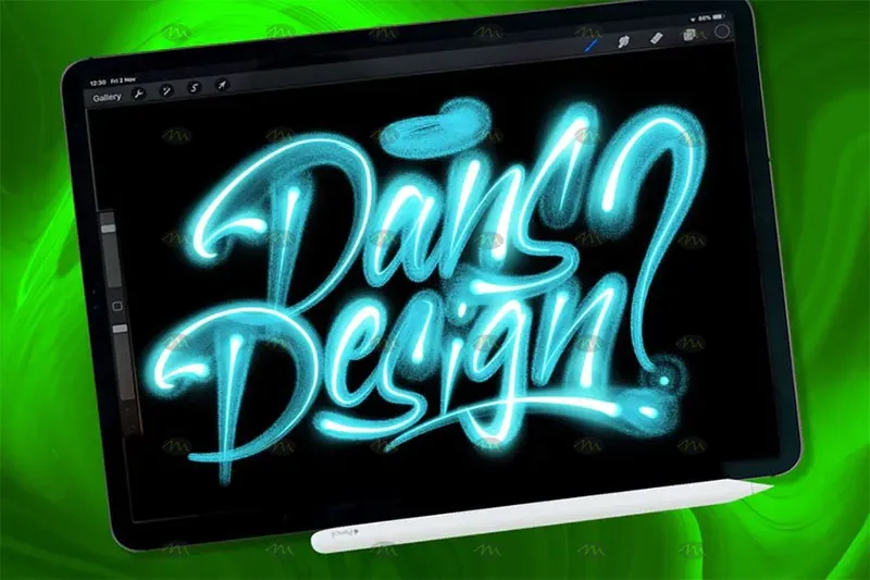 9个3D高光涂鸦｜Procreate笔刷详情图 6