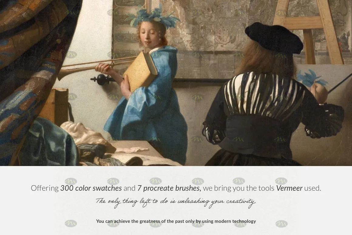 7个维米尔古典油画｜Procreate笔刷详情图 6