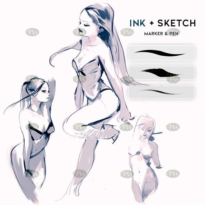 24个专业插画师｜Procreate笔刷详情图 7