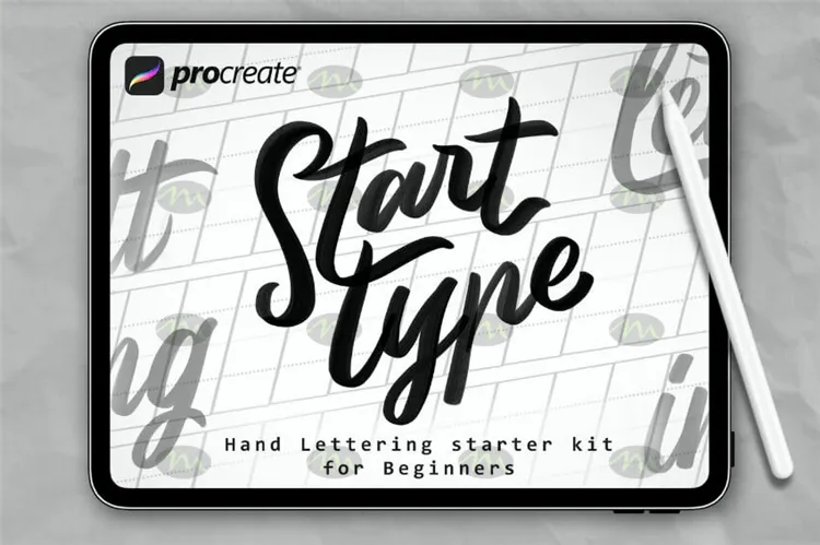 20个手写英文书法字母字符｜Procreate笔刷详情图 12