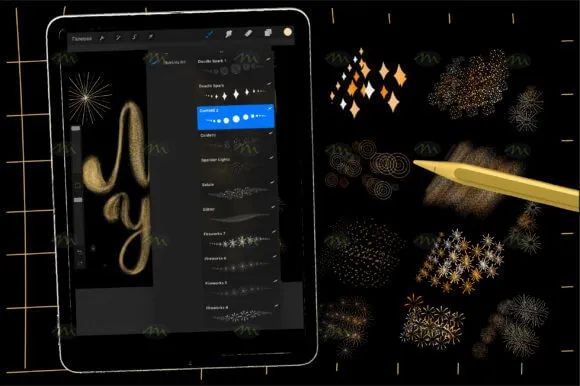15个新年手写字设计｜Procreate笔刷详情图 9