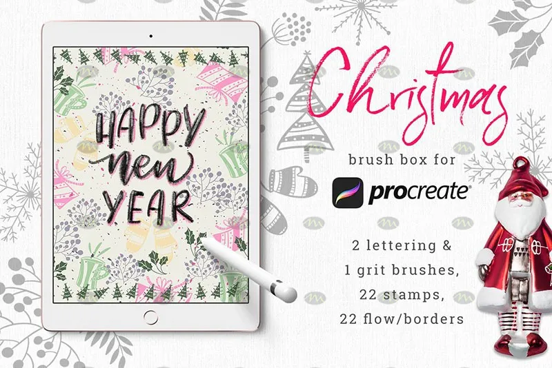 523个手帐图案和字体｜Procreate笔刷详情图 11