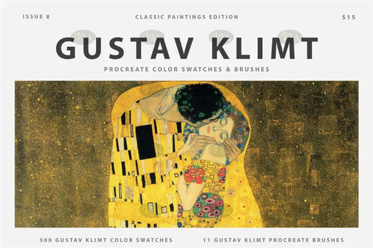 Gutav Klimt’克里姆特大师油画｜Procreate笔刷详情图 8