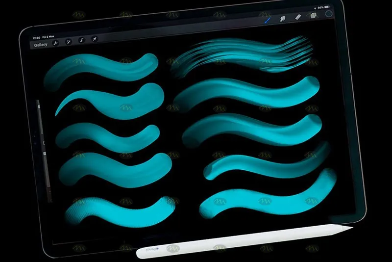 10个3D光影涂鸦｜Procreate笔刷详情图 6
