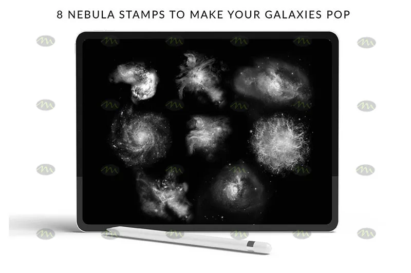 80个星系星空｜Procreate笔刷详情图 7