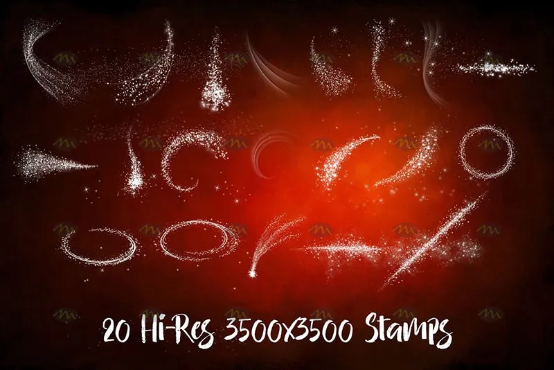 30个闪亮光效|Procreate笔刷详情图 8