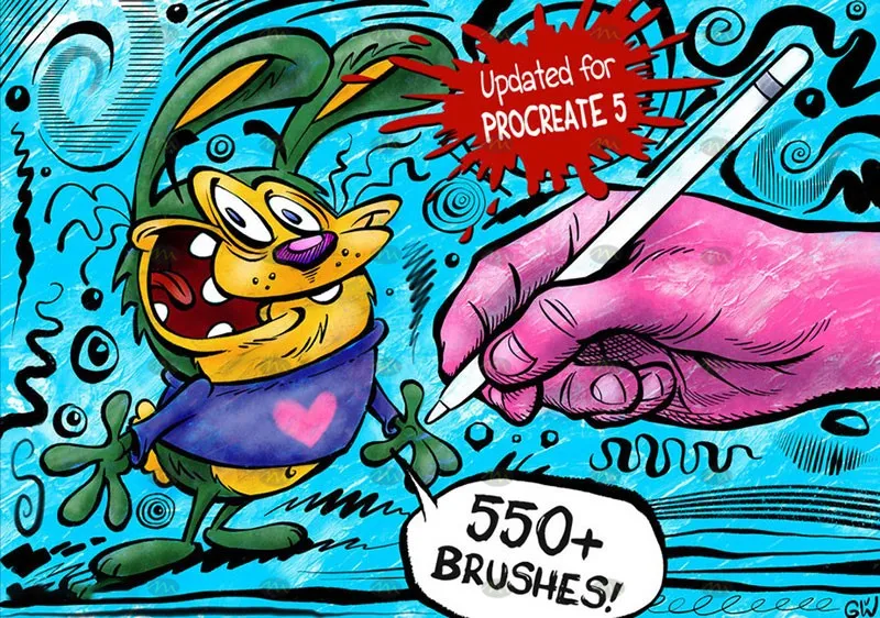 550个专业漫画｜Procreate笔刷详情图 11