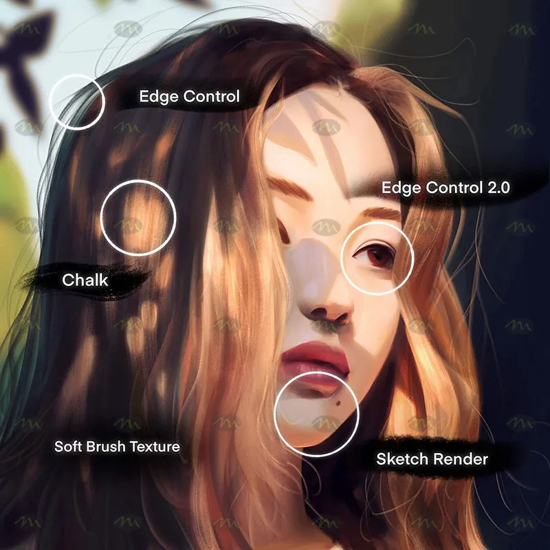 61个专业插画｜Procreate笔刷详情图 6