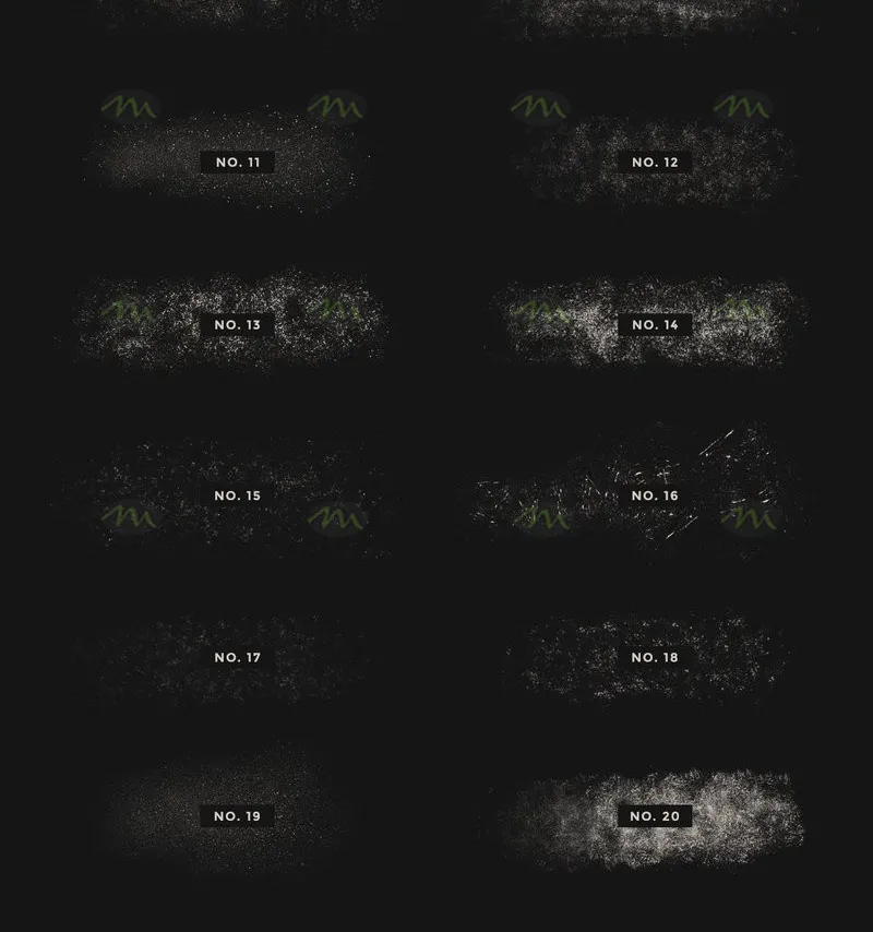 20个噪点划痕纹理｜Procreate笔刷详情图 10