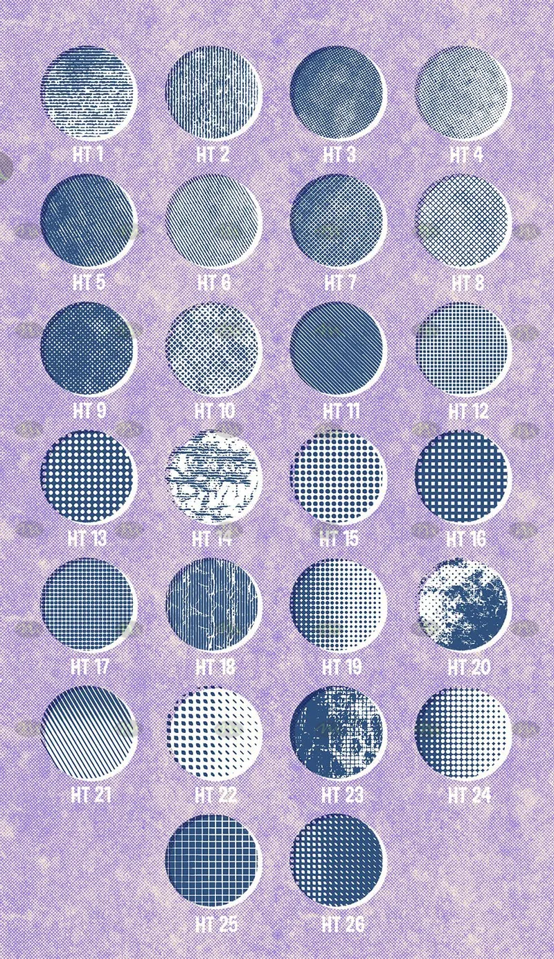 30个半色调纹理｜Procreate笔刷详情图 6