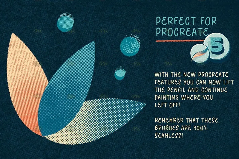 42个半色调纹理｜Procreate笔刷详情图 15