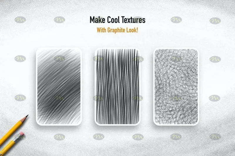 20个仿铅笔效果｜Procreate笔刷详情图 14