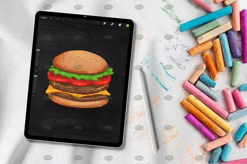 20个粉笔画笔｜Procreate笔刷详情图 8