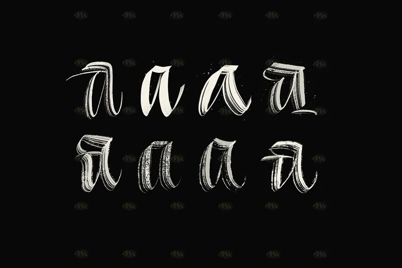 14个书法｜Procreate笔刷详情图 9