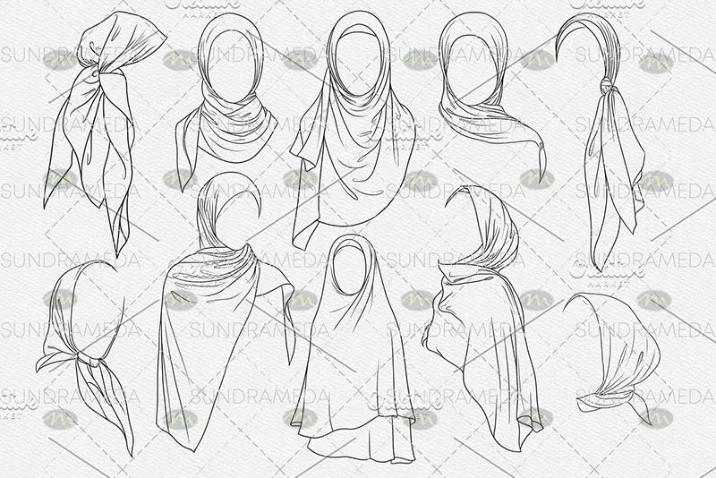 40个女性头饰｜Procreate笔刷详情图 7