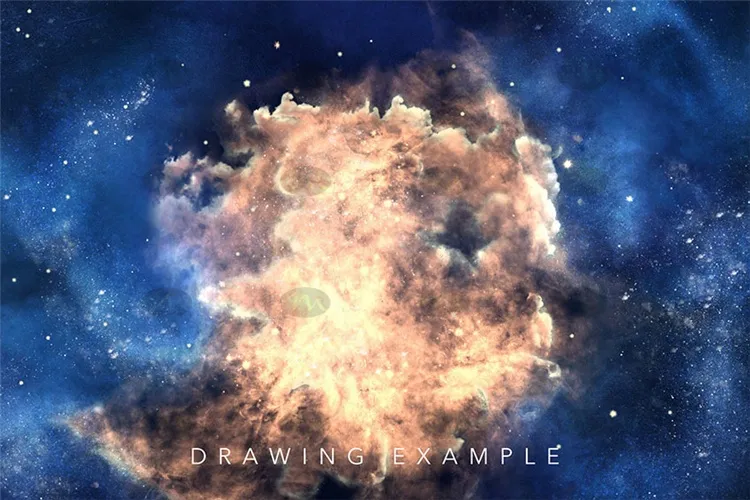 银河系外太空梦幻星云星轨月球｜Procreate笔刷详情图 7
