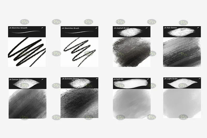 14个帆布画纹理|Procreate笔刷详情图 6