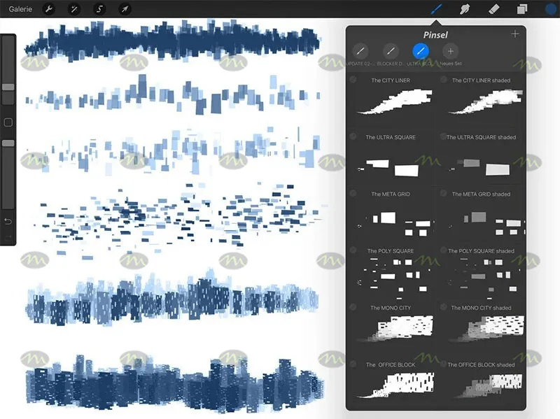 30个粒子碎片概念｜Procreate笔刷详情图 6