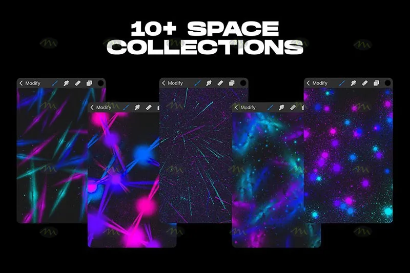 10个宇宙星系光效｜Procreate笔刷详情图 8