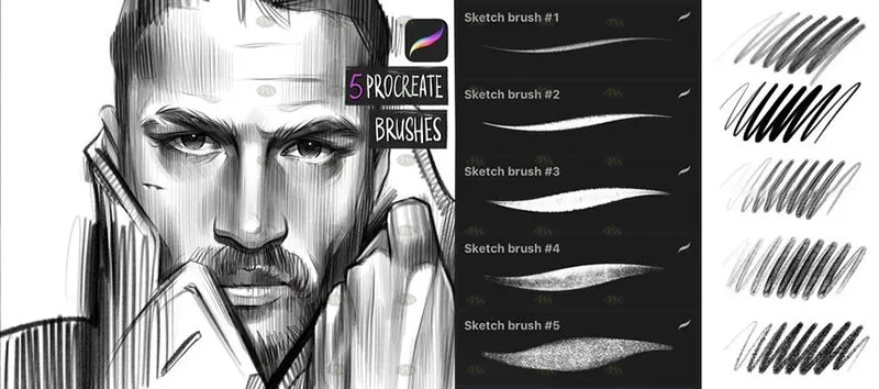5个素描画笔｜Procreate笔刷详情图 6