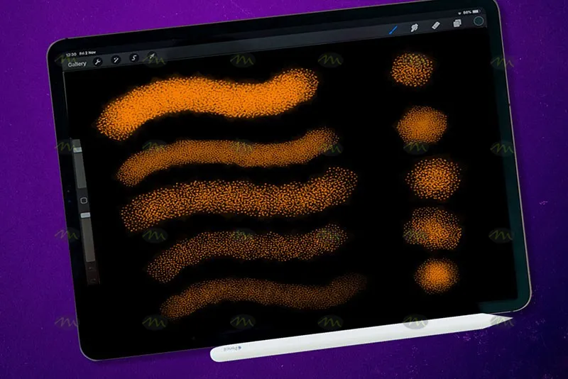 5个自然颗粒噪点｜Procreate笔刷详情图 9