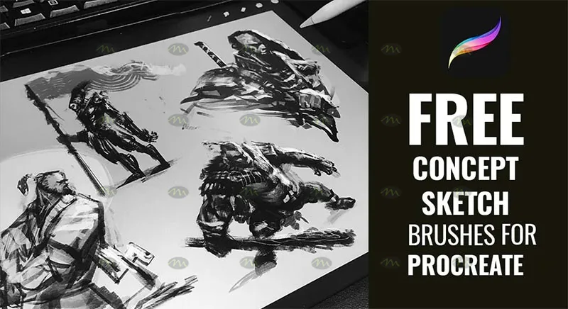 13个CG素描｜Procreate笔刷详情图 8