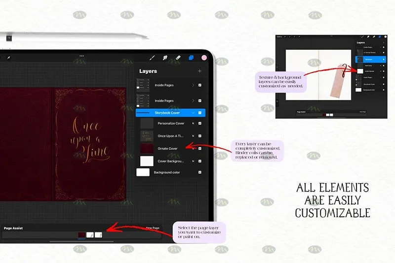 32个儿童绘本插画｜Procreate笔刷详情图 11