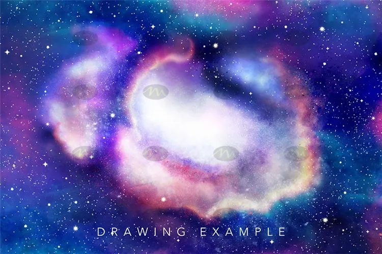 银河系外太空梦幻星云星轨月球｜Procreate笔刷详情图 6