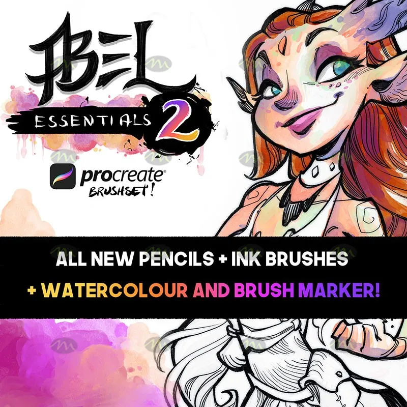 31个游戏漫画角色速写｜Procreate笔刷详情图 8