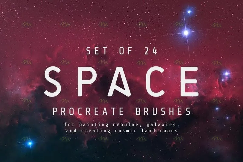 24个宇宙星空|Procreate笔刷详情图 23