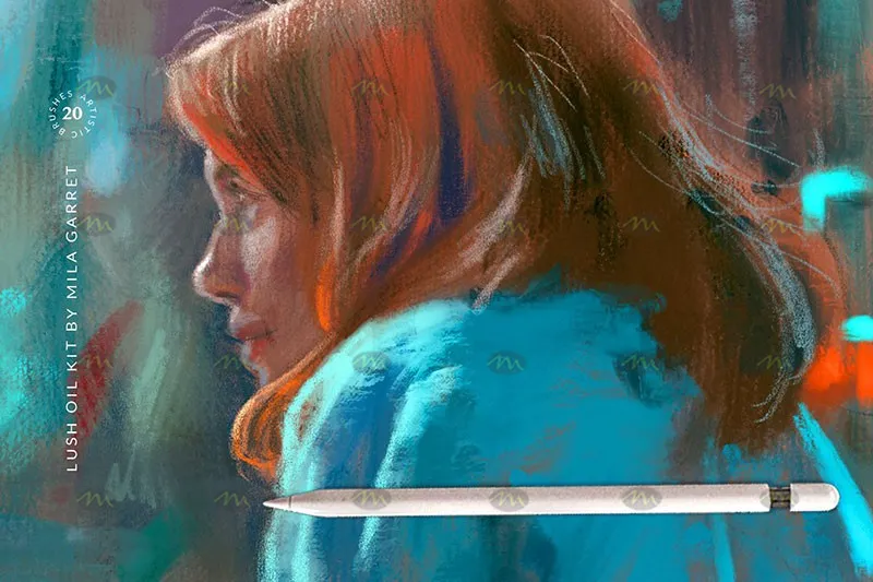 20个写实油彩插画｜Procreate笔刷详情图 6