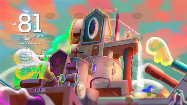 加卡特卡斯gacatka vol4 合集｜Procreate笔刷详情图 11