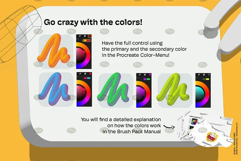 38个抖音3D立体字｜Procreate笔刷详情图 8