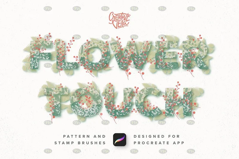 160个创意花型｜Procreate笔刷详情图 7