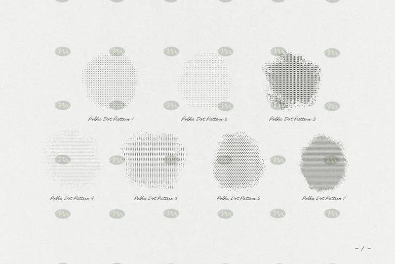 21个波尔卡圆点图案｜Procreate笔刷详情图 7