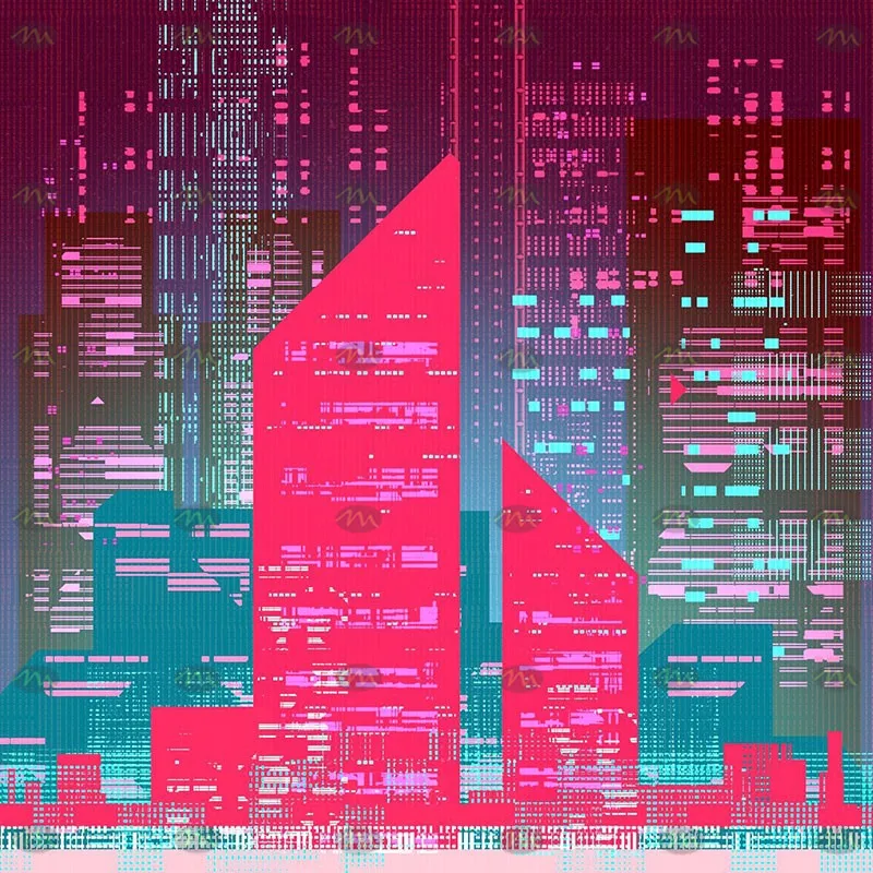 30个赛博朋克城市霓虹光效｜Procreate笔刷详情图 10
